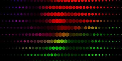 Dark Multicolor vector background with spots.