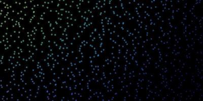 Dark Multicolor vector pattern with abstract stars.