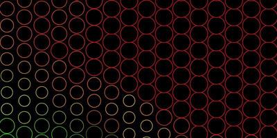 Dark Multicolor vector background with spots.