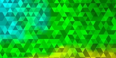 Light Green, Yellow vector layout with lines, triangles.