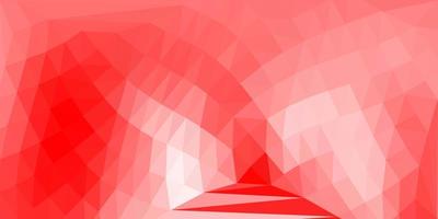 Fondo de triángulo abstracto de vector rojo claro.