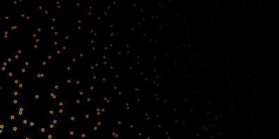 Dark Green, Yellow vector pattern with abstract stars.