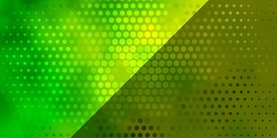 Light Green vector backdrop with circles.