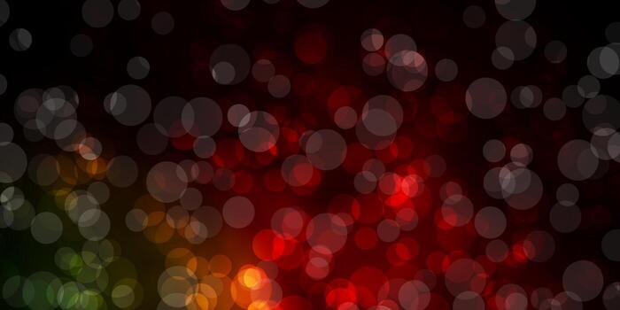 Dark Green, Red vector texture with disks.