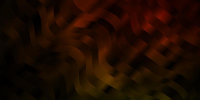 Dark Green, Yellow vector layout with curves.