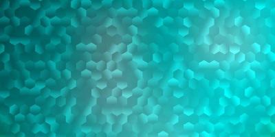 Light blue, green vector backdrop with a batch of hexagons.