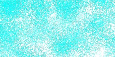 Light blue, green vector template with curved lines.
