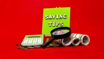 concepto de consejos para ahorrar dinero foto