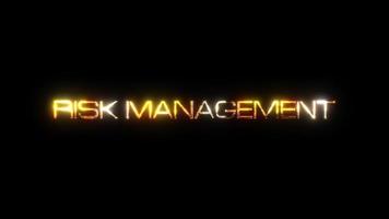 Risk Management Gold Animation video