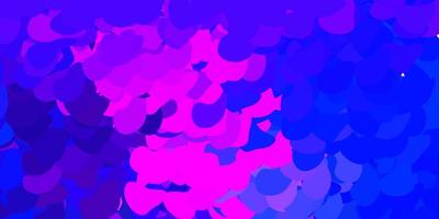 plantilla de vector de color rosa oscuro, azul con formas abstractas.
