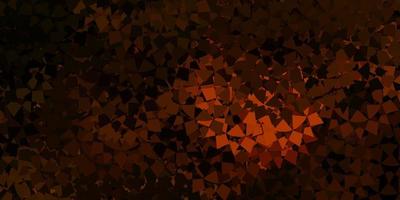 Dark orange vector texture with random triangles.