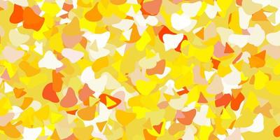 Light yellow vector backdrop with chaotic shapes.