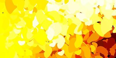 Dark yellow vector background with random forms.