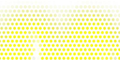 Light yellow vector background with bubbles.