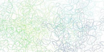 Light blue, green vector backdrop with chaotic shapes.