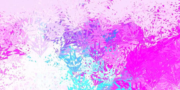 Light pink, blue vector layout with triangle forms.