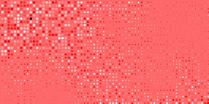 Light Red vector pattern with circles.