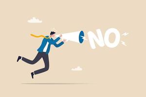 Learn to say no, leadership skill to manage workload vector