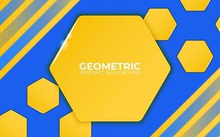 blue and yellow abstract geometric background. vector