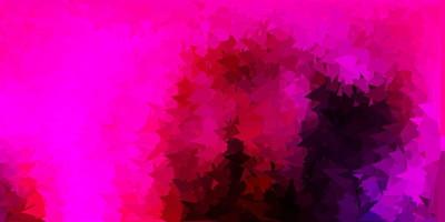 Dark pink vector abstract triangle pattern.