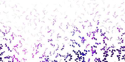 Light purple, pink vector pattern with abstract shapes.