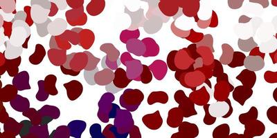 Light red vector pattern with abstract shapes.