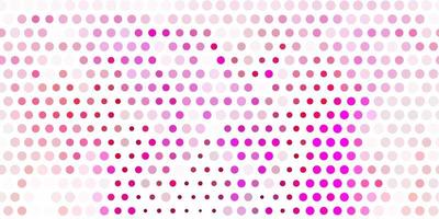 Light pink vector background with bubbles.