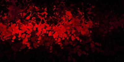 Dark pink vector background with random forms.