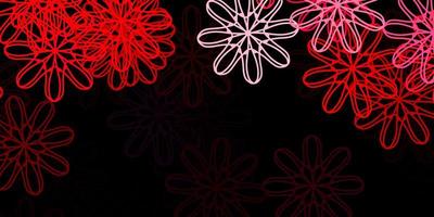 Dark Pink, Red vector background with random forms.