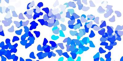 Light blue vector template with abstract forms.