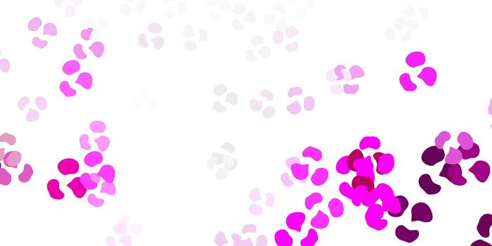 Light pink vector background with random forms.