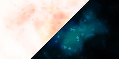 Vector background with circles, stars.