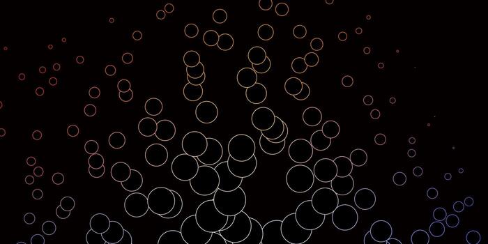 Dark Multicolor vector layout with circle shapes.