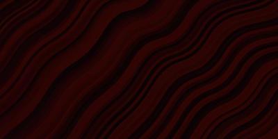 Dark Red vector pattern with wry lines.