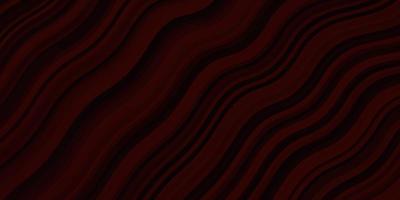 Dark Red vector pattern with wry lines.