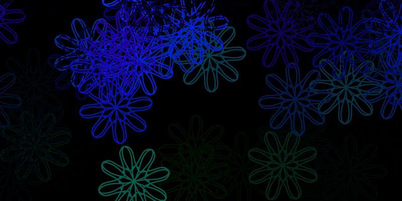 Dark Multicolor vector pattern with abstract shapes.