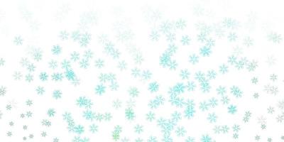 Light green vector abstract texture with leaves.