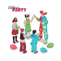 Kids Costume Party Background Vector Illustration