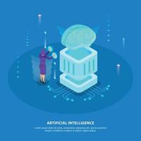 Artificial Intelligence Design Concept Vector Illustration