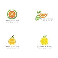 Fruit juice logo design. fresh drink logo - vector