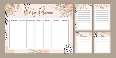 7 Days of the week. Sunday, Monday, Tuesday, Wednesday, Thursday, Friday,  Saturday. Colorful words for planner, calendar, etc. 4938967 Vector Art at  Vecteezy