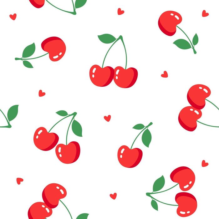 Cherry Pattern Vector Art, Icons, and Graphics for Free Download