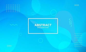 Abstract Blue Fluid Wave Background vector