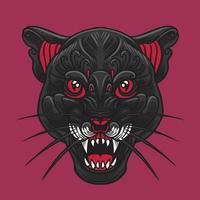 Panther Head Vector