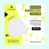 Business Media Post Online Template Design vector