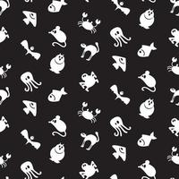 Animals icons seamless pattern vector