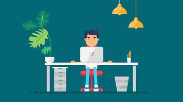 Creative Tech Workspace vector