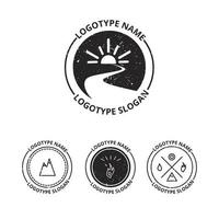 conjunto de vectores de logotipos de ecología, icono y símbolo de la naturaleza