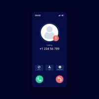 Phone filter smartphone interface vector template