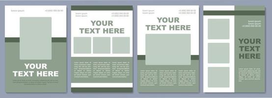 Informative brochure template vector